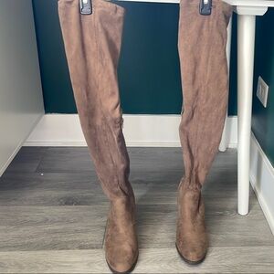 Forever 21 Brown Over the Knee Boots
